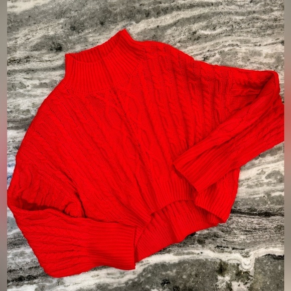 Red Cable Knit Sweater Size XXL - Picture 1 of 2